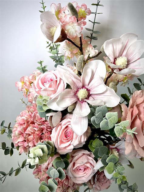 fake pink clothes|pink floral arrangements artificial.